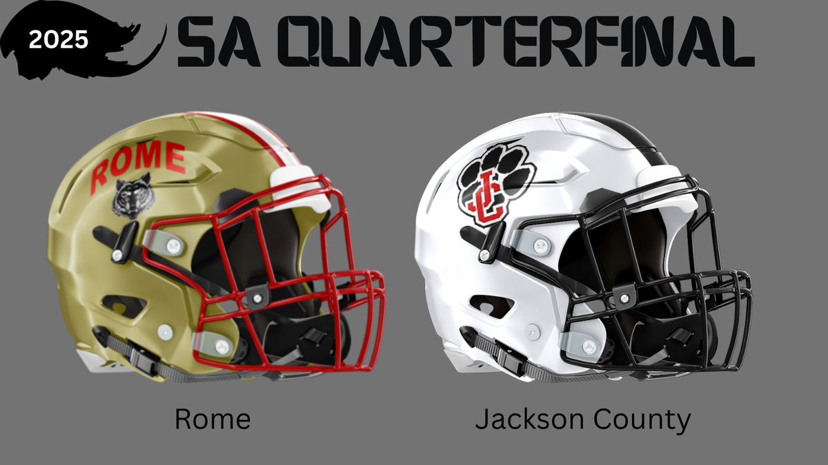 NwGaFootball's tweet image. 5A Quarterfinal 

The Wolves hit the road this week and travel to 11-1 Jackson County. 

The Wolves need you to carpool, hitch a ride, whatever it takes to fill the stands. I guarantee the home side will be packed. 

Computer Projection: Rome 41-34