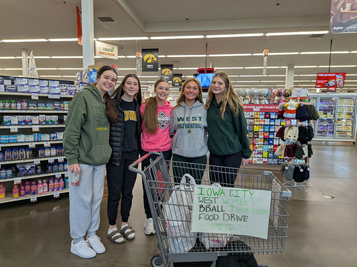 Great day to give back to the community! Come on out to Waterfront Hyvee and donate to our Community Connect families in need and meet the 5A #6 team in Iowa!