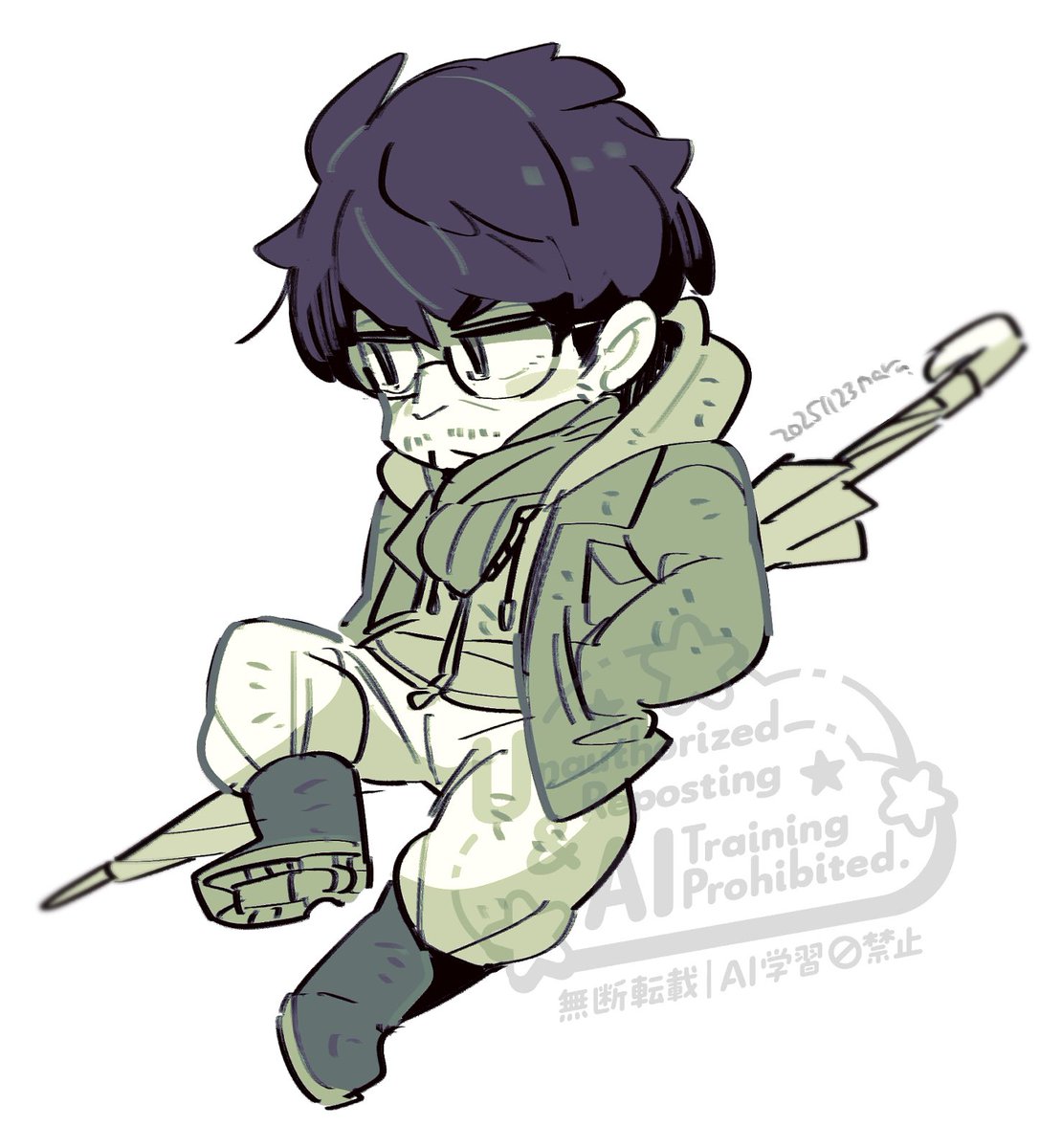 fever_hakaishi's tweet image. 息抜きに癒しの落書きナンちゃん