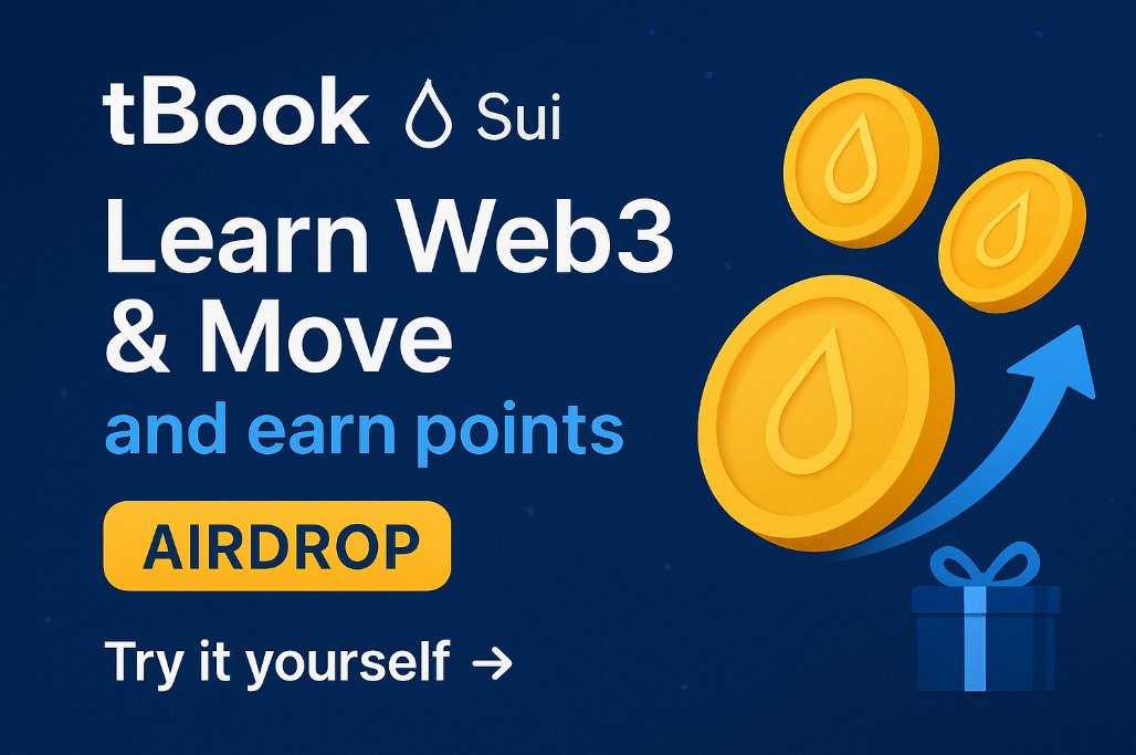 amine61655027's tweet image. You get to learn:
• Move programming basics
• Sui smart contracts
• Wallets, transactions, and more
#MoveLang #BlockchainDev

🔗 Join here: engage.tbook.com/wise?referCode…