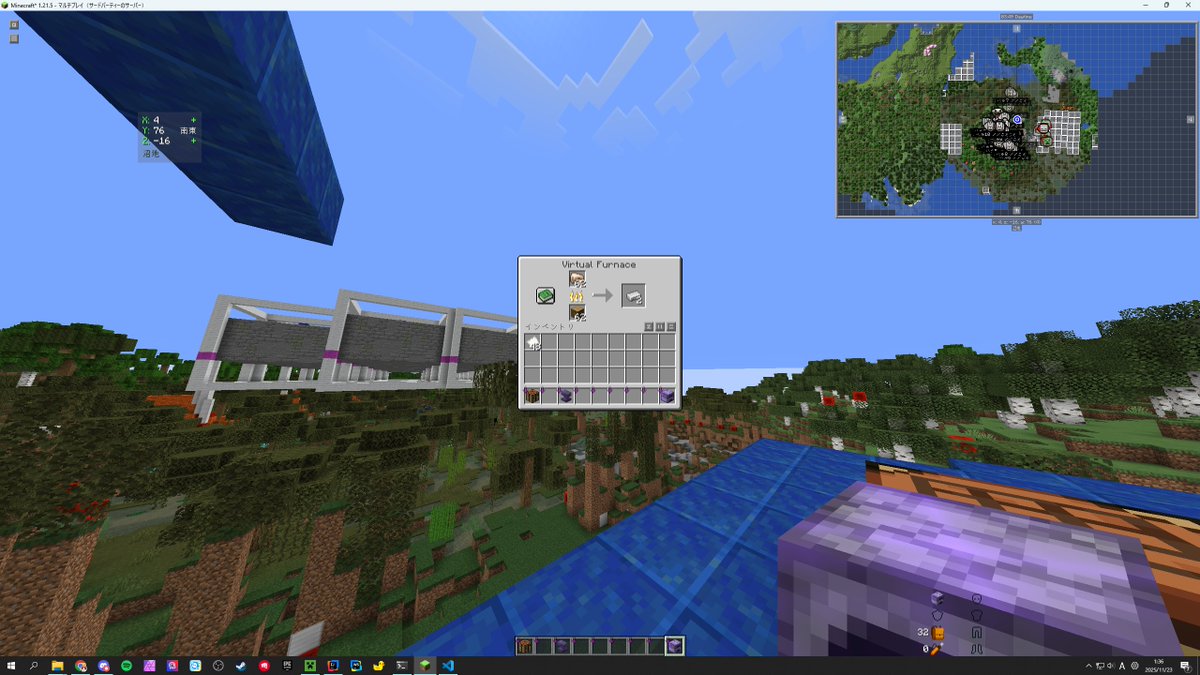 nekoneko2872_'s tweet image. すべての使用可能アイテムを置かずに利用できるプラグイン開発中
#Minecraft #server