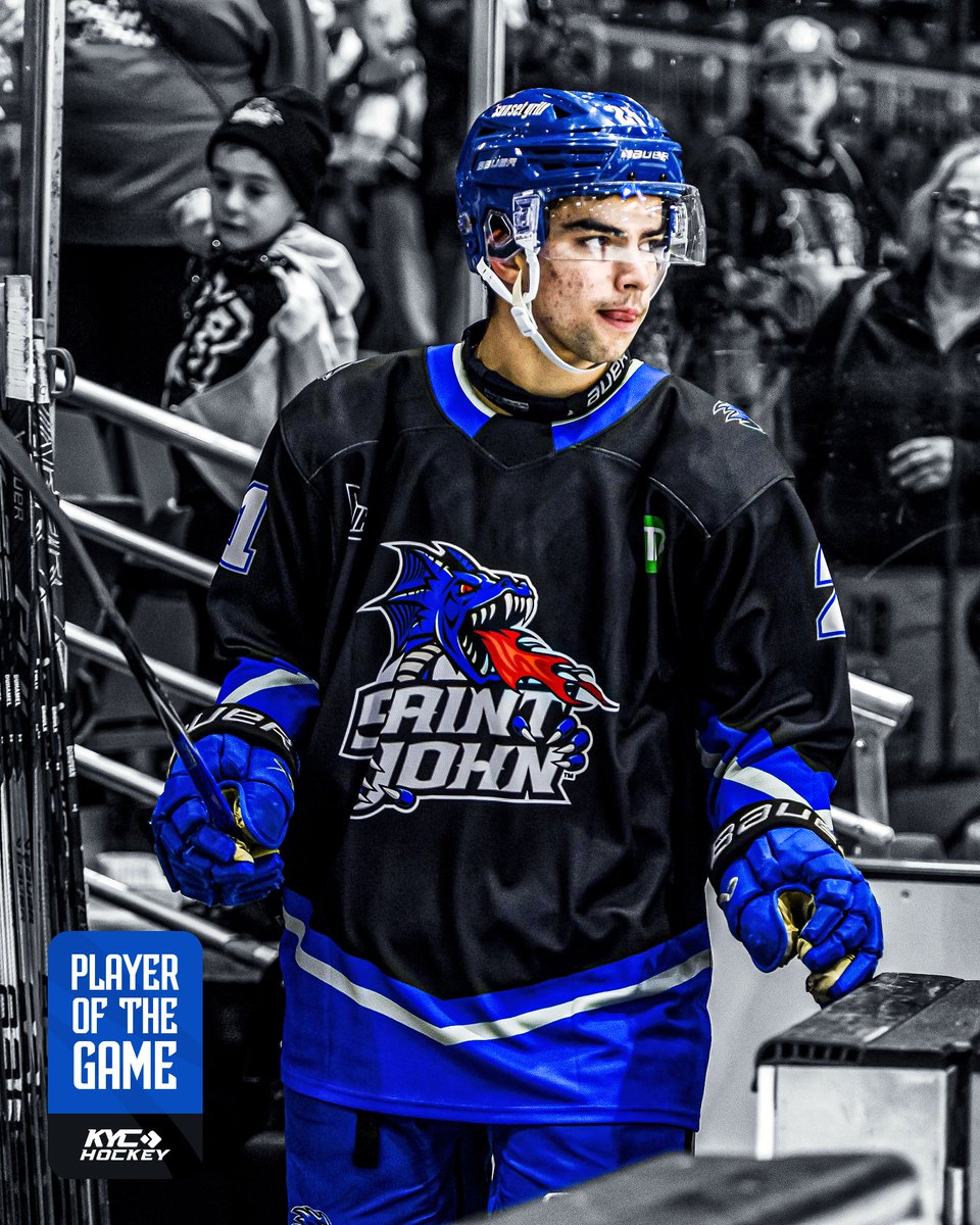 SJSeaDogs's tweet image. Matthew Krayer was last night&apos;s KYC Player of the Game 🏒

#GoDogsGo