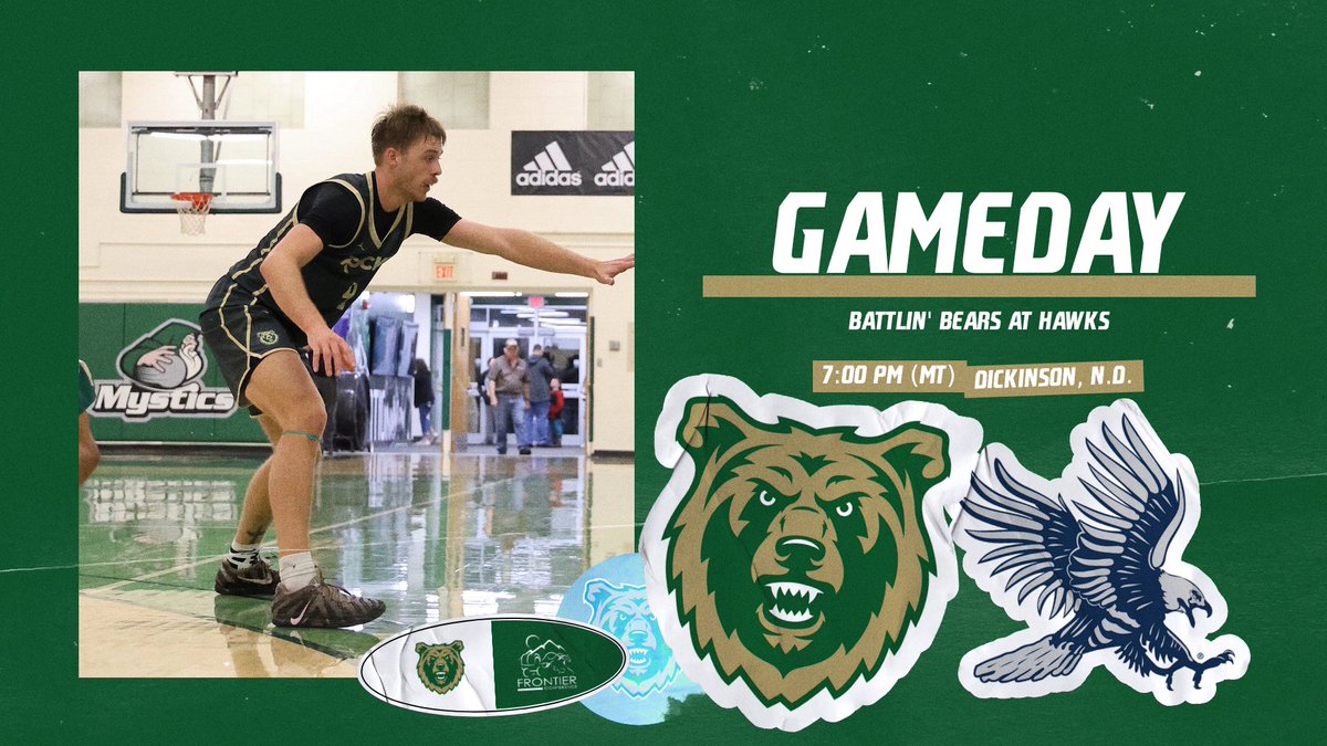 Looking for a North Dakota weekend sweep!

🆚: Dickinson State University (2-5, 0-1 conf.)
📌: Dickinson, N.D.
⏰: 7:00 pm (MT)
📺: youtube.com/@bluehawksport…
🎧: kdix.com
📊: gobattlinbears.com/sidearmstats/m…

#GoBattlinBears | #TheRightWayToPlay