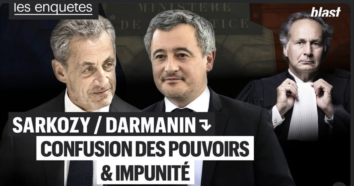 #justice : Darmanin/Sarkozy, les associés
Sur <a href="/blast_france/">BLAST, Le souffle de l'info</a>, avec <a href="/xavmon/">Xavier Monnier</a> : youtube.com/watch?v=mX-nEY…