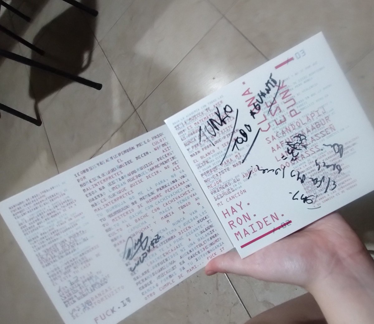 <a href="/Mustafunk/">Mustafunk</a> muchas gracias por venir a cba y por firmarme el disco genios !!