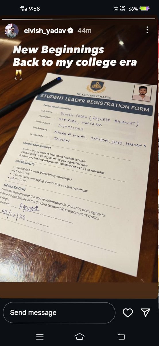 IamSubhaArjun's tweet image. Elvish Bhai new beginnings back to my college era 😲😮
#ElvishYadav #ElvishArmy 
#ElvishRaosahab #CollegeLife 
#CollegeStudent