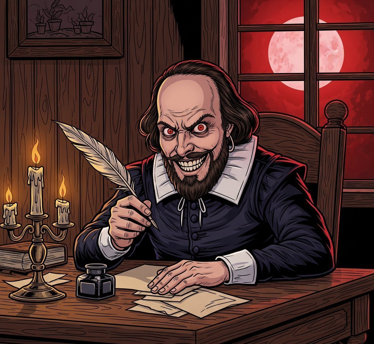 ErickPoladov's tweet image. A sadist is a person who enjoys tormenting others.
A writer is a person who does the same thing, but for profit.
#WritingCommunity #WritersLife #DarkHumor #AmWriting