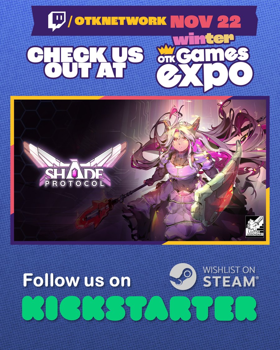 In a few hours (12PM PST / 3PM EST) we'll be at the <a href="/OTKGamesExpo/">OTK Games Expo 👑</a> alongside a ton of other great games! Come tune in and give our new Kickstarter a follow! (link below + in bio!)

#OTKGamesExpo