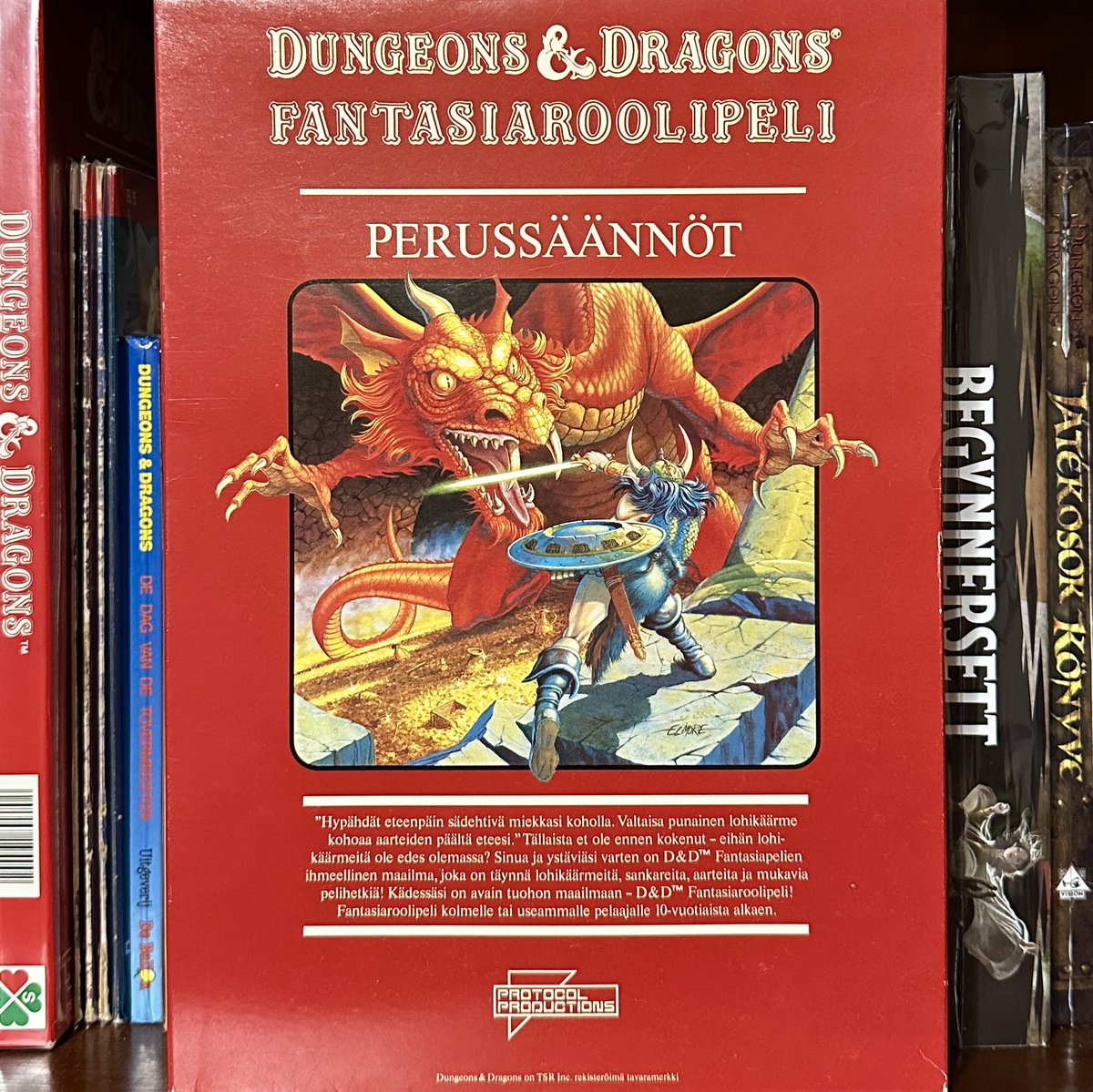 dnd__daily's tweet image. Perussäännöt (Finnish Set 1: Basic Rules) (1988) #DnD #BECMI #TTRPG