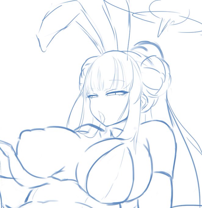 ブルアカ(ラフ)
お次はミカ♥ 😋🖊️ 