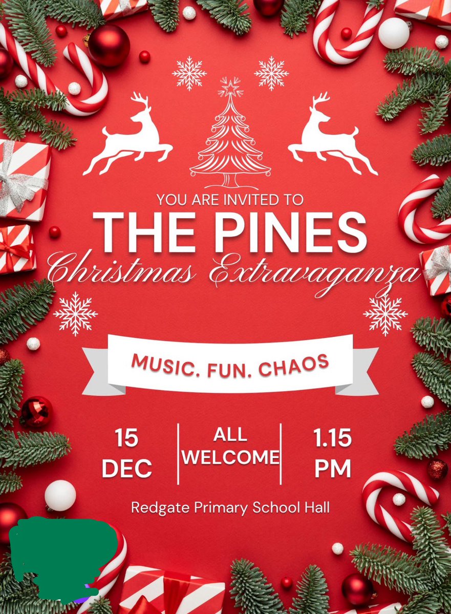 FormbyBubble's tweet image. YOU ARE INVITED! 🎄
The Pines Christmas Extravaganza
Music • Fun • Festive Chaos!

📅 Sunday 15th December
📍 Redgate Primary School Hall

All welcome – come and join in the Christmas cheer!
#Formby
