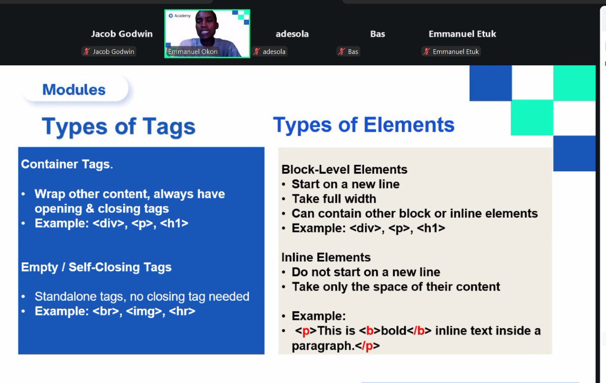 Designby_david's tweet image. Learning about HTML FUNDAMENTALS today, it&apos;s been an amazing ride.

Learnt how to use VS Code today, thank you. @TSAcademyOnline