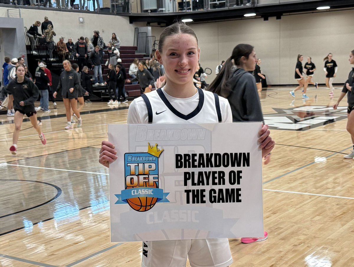 BreakdownUSA's tweet image. Shout out to @LucyHilgert2029 of Chanhassen who earned @BreakdownUSA Player of the Game honors in the opening contest at the Tip Off Classic. The Storm knocked off Delano in a solid performance.