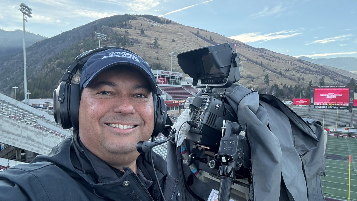 abekurien's tweet photo. It is Game Day!  The 124th Brawl of the Wild at the University of Montana!  It is Griz vs Montana State Cats!  I am running the North High End Zone camera for Scripps Sports.   Have a great game day!  Keep Smiling!! https://t.co/6vGNCsNT3g