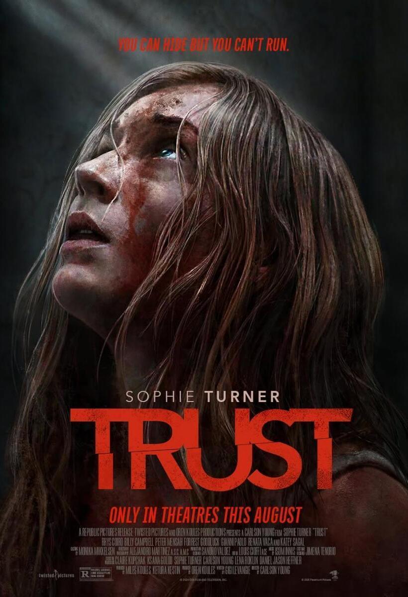 Cómo ha acabado Sophie Turner en esta tv movie es un misterio. Actriz con perro es secuestrada en una casa de campo por unos zumbados que son más tontos que un lápiz. Una suerte de Solo en casa pero tomada en serio. Cuestión de confianza #Trust es: MALA.