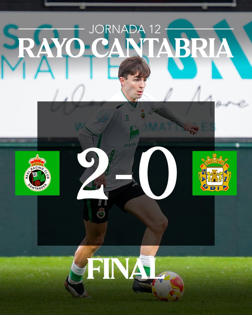⚡ FINAAAAAL EN LOS CAMPOS DE SPORT DE ASTILLERO

#RayoCantabria 2 - 0 <a href="/SDSarriana/">SD Sarriana</a> 

🎯 Diego Fuentes y Manu 

#CanteraRRC