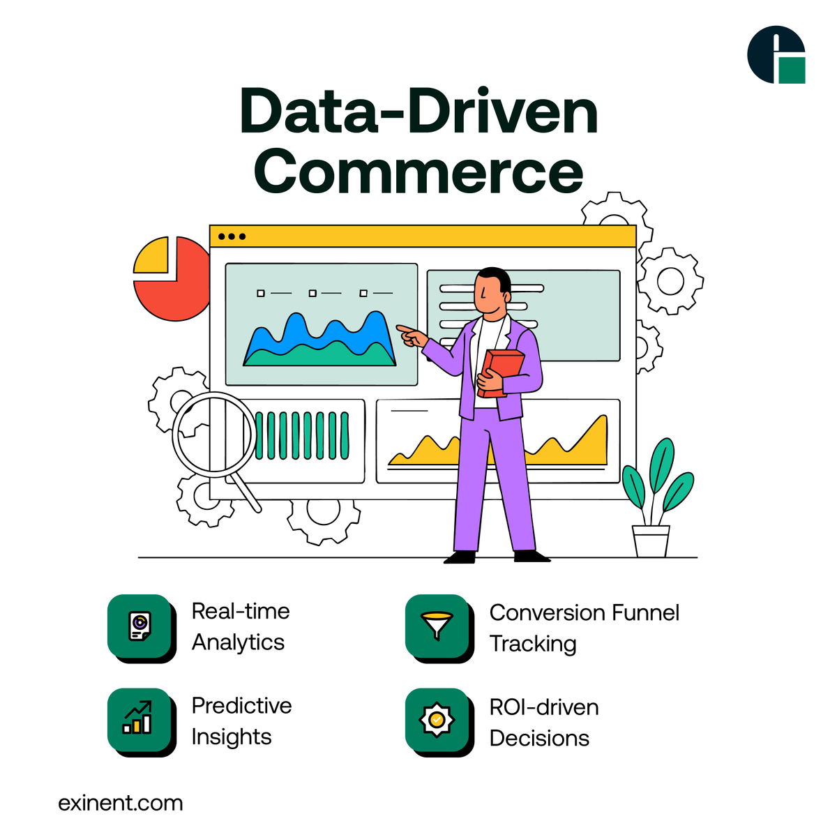 Exinentllc's tweet image. The most successful eCommerce brands are data-driven. Magento&amp;amp; Shopify stores with real-time analytics and predictive insights gain competitive edge. 👉Do you use analytics daily?
Read More : exinent.com
#EcommerceAnalytics #MagentoExperts #ShopifyDevelopment #Exinent