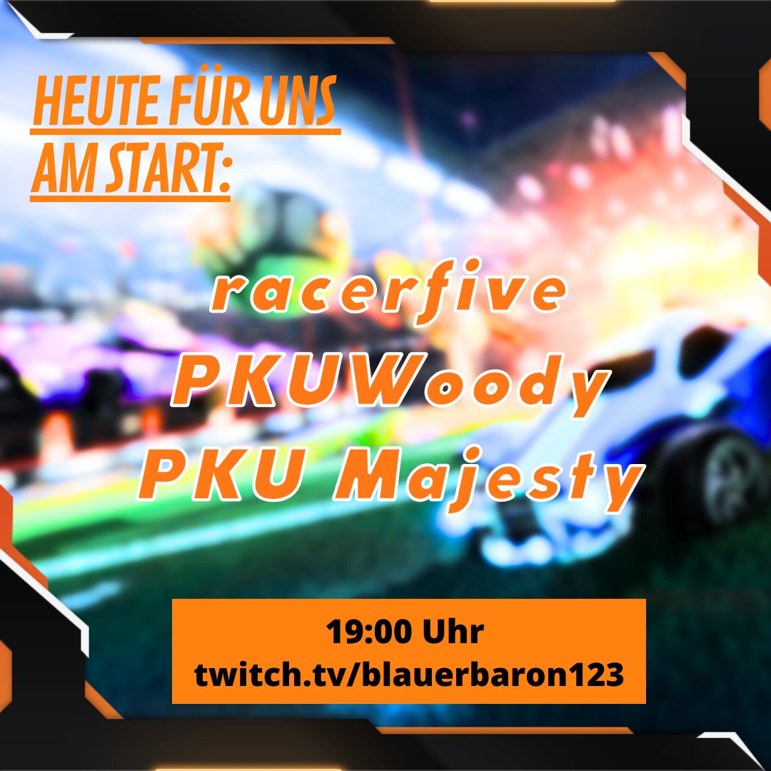 🔥 MATCHDAY🔥

Nächster Spieltag in der <a href="/desbl/">DeSBL</a> 3vs3 Advanced League. Heutiger Gegner das Team Gulaschkanone von <a href="/ovguesports/">OVGU Esports</a> .

Wann? Heute, 19:00 Uhr
Wo? LIVE auf twitch.tv/blauerbaron123

#PKU #PKUeSportseV #PKUeSports #esport #esports #RocketLeague #desbl
