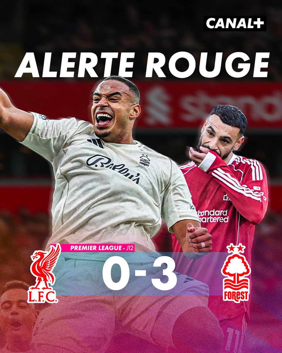 😱 Liverpool est balayé à domicile par Nottingham Forest et enchaîne une 6ème défaite lors de ses 7 derniers matches de Premier League ❌

Les Reds sont provisoirement 11e du championnat, à 8 points d'Arsenal qui compte un match de moins 😳

#LIVNFO | #PremierLeague