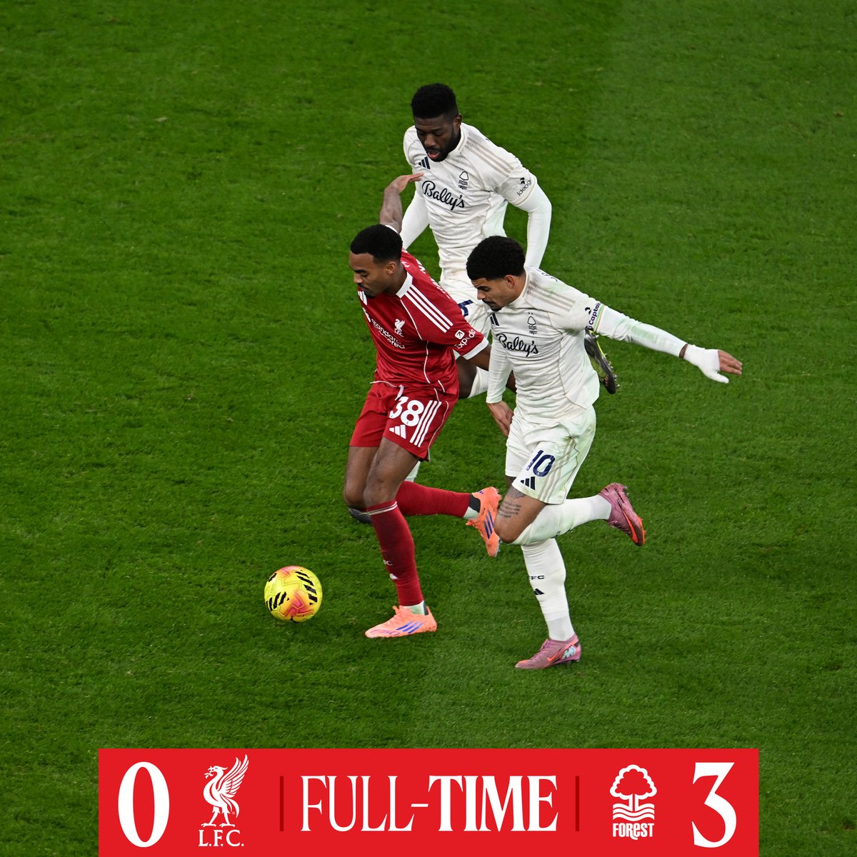 LFC's tweet image. Defeat.