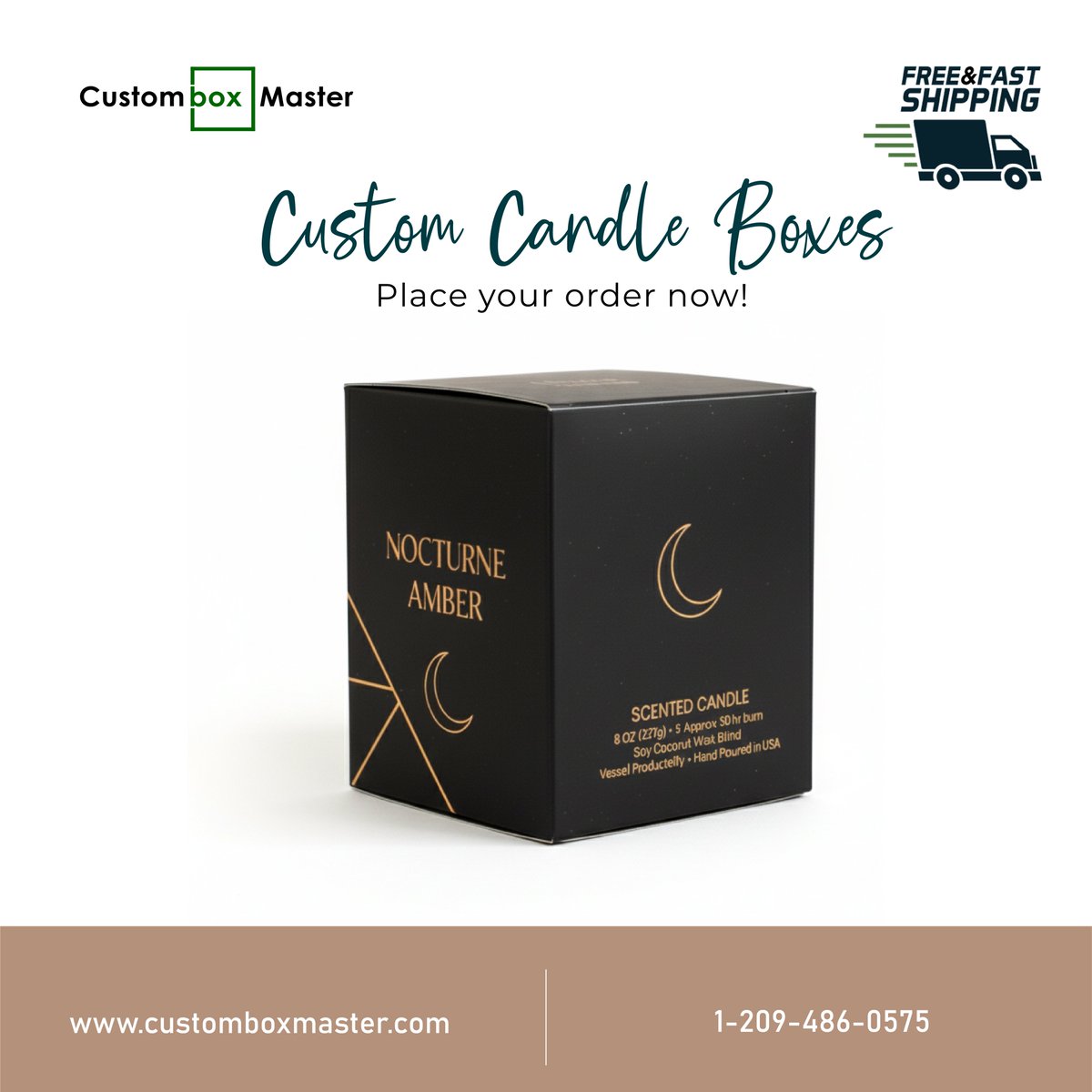 CustomBox_USA's tweet image. Upgrade your candle brand with custom-made boxes crafted for style, protection &amp;amp; a standout unboxing experience.

📩 info@customboxmaster.com
📞 +1 (209) 486 0575
🌐 customboxmaster.com

#CustomBoxMaster #CandlePackaging #LuxuryPackaging