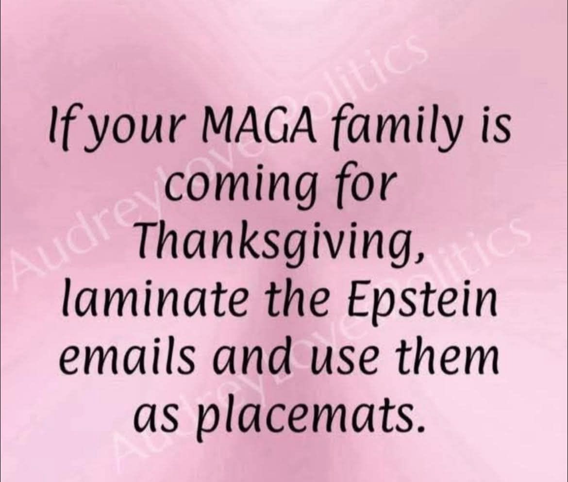 A Thanksgiving tip 🦃