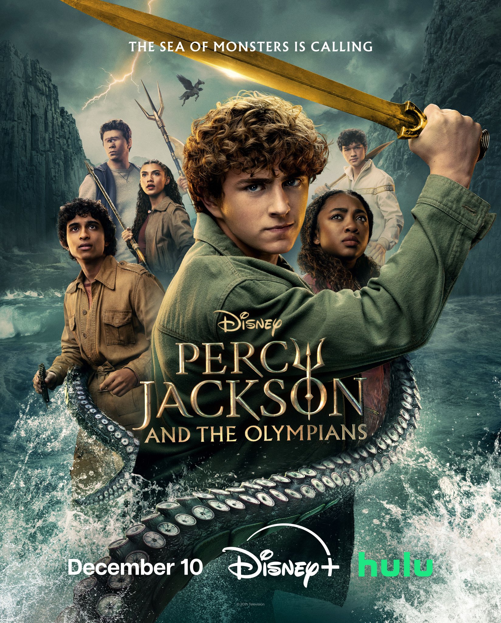 Percy Jackson and the Olympians S2 poster op Disney Plus België 