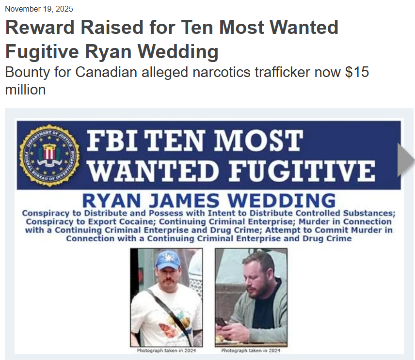 Martyupnorth_2's tweet image. Congratulations to Canadian Ryan James Wedding on making the FBI&apos;s top-10 most wanted list.   

We&apos;re all so proud of you.