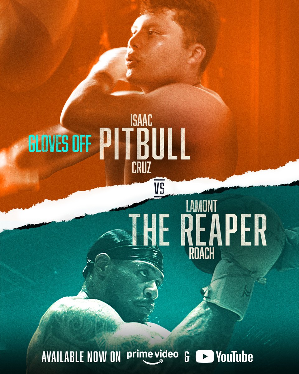 𝗚𝗟𝗢𝗩𝗘𝗦 𝗢𝗙𝗙: 𝗣𝗶𝘁𝗯𝘂𝗹𝗹 𝘃𝘀. 𝗥𝗼𝗮𝗰𝗵 | Available NOW

As December 6 approaches, <a href="/IsaacPitbull98/">isaac pitbull Cruz</a> trains with trademark ferocity, chasing another statement win. <a href="/OneOf1x/">Lamont Roach Jr</a> prepares with calm focus, looking to further prove he belongs on boxing’s biggest stage. With