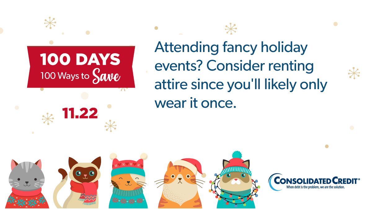ConsolidatedUS's tweet image. 🎄#100Days100Ways Personal Finance Tip of the Day
🙌Tag people, like, share for chance to win $100

🎅Our expert shares tips for a budget-friendly season:ow.ly/wrgT50X55lx

💰#WINMONEY #HolidayPlanning #BudgetSmart  #ConsolidatedCredit #DebtSucks ☎️1-844-450-1789