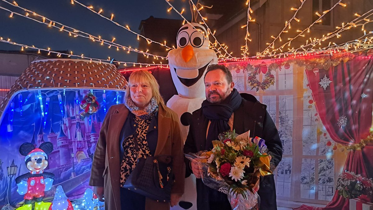 BrunoBilde's tweet image. 🎅🏻✨ Avec Sylvie Creton, à l’inauguration de la Maison de Noël et des illuminations de Vermelles !