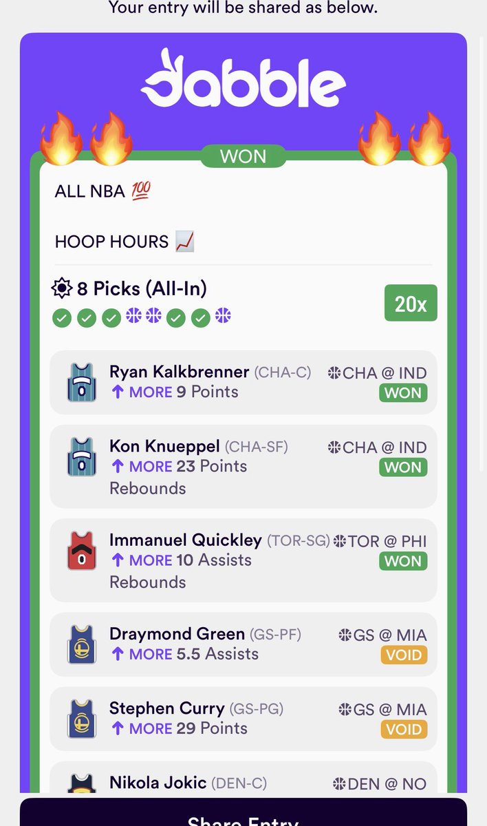BDSportings's tweet image. $100 To $10K CHALLENGE🚨🚨🚨

🪜DAY 4 LADDER🪜

$748 👉 $1,398 (-115)

1. LIKE &amp;amp; RETWEET

2. COMMENT 🪜

3. CHECK DM

DAY 3 WIN ✅

UCLA TT Ov. (78.5)🔥💸

🚨SUBSCRIBE🚨

dubclub.win/r/p/pri-mebrs/…

Code: Bdsportings 

DABBLE FREE $25👆

MATCH👇

sleeper.com/promo/Bdsporti…

#NBA

👇
