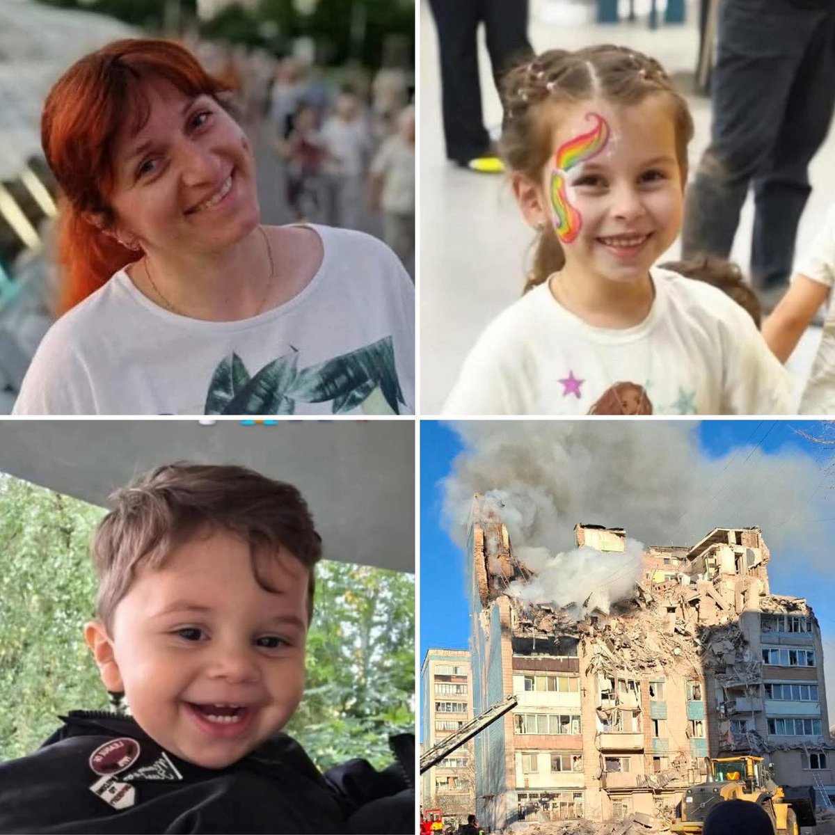 BohuslavskaKate's tweet image. On November 19 russian missile strike on a residential building in Ternopil killed Marichka Palahniuk, pharmacist, her 1.5‑year‑old son, Nazar, and her 5‑year‑old daughter, Kamila.