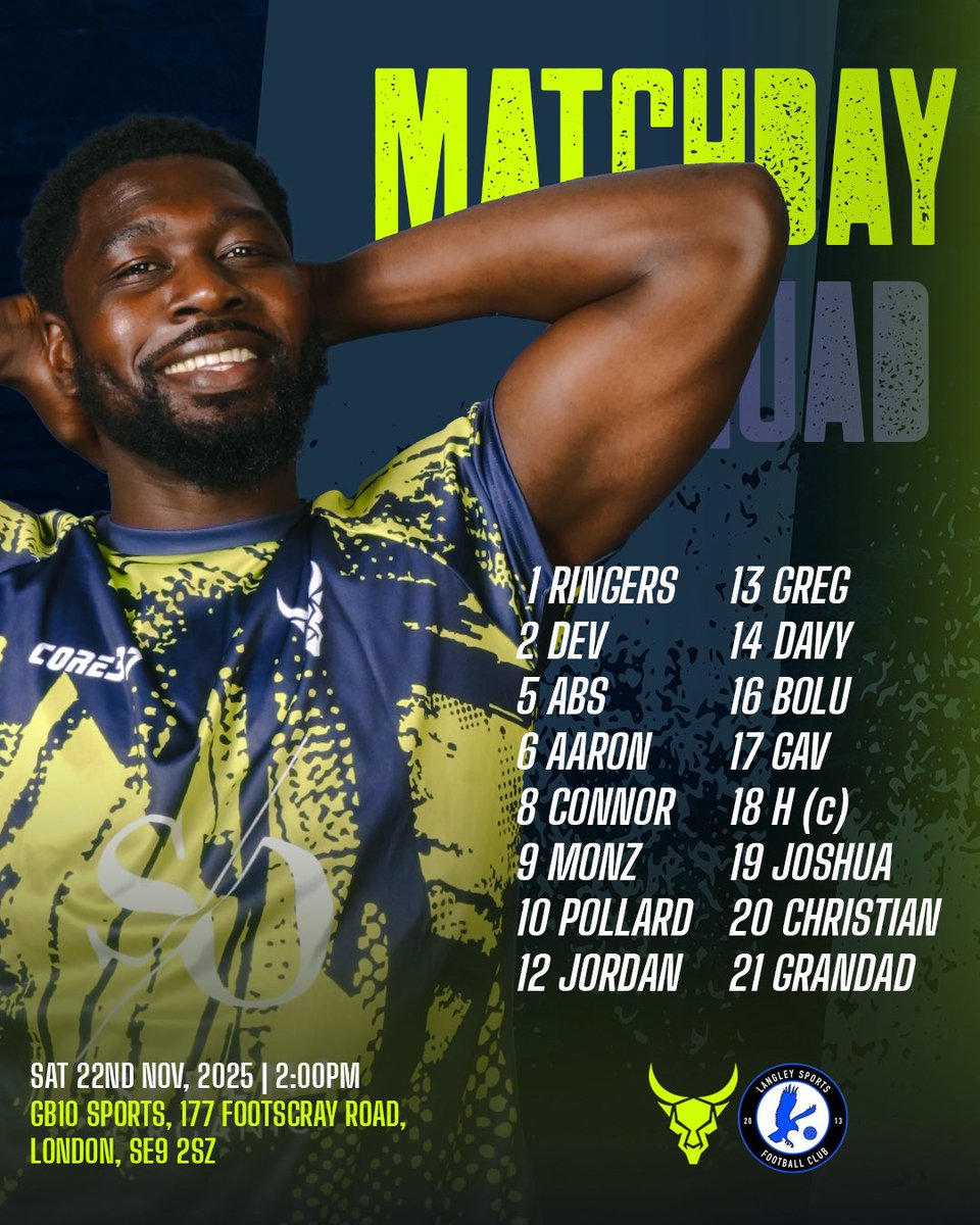 amgballerzfc's tweet image. BACK TO THE LEAGUE 😎😮‍💨

AMG vs Langley F.C.

🏟️Venue: GB10 Sports, 177 Footscray Road, London, SE9 2SZ

⏱️Kick off: 14:00PM

#BallerzOnly