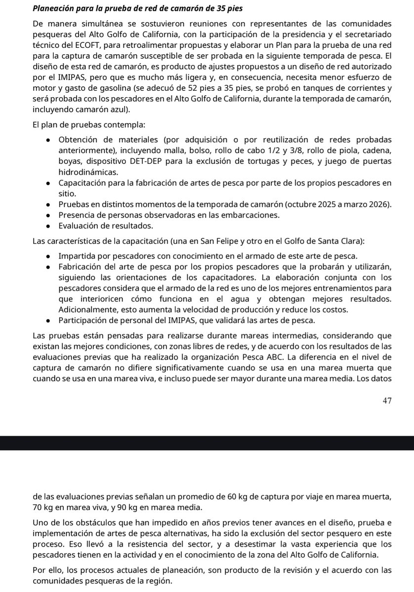 CetaceanAction's tweet photo. Mexico achieved most of its stated goals in its #vaquita #totoaba compliance action plan & Nov 23 @CITES #SC79 will decide a deadline. Alternative gear part is the most incomplete & challenging, but progress includes @IMIPASmex test plan for @pescaabc modified shrimp small trawl. https://t.co/Q84BkrOlQv