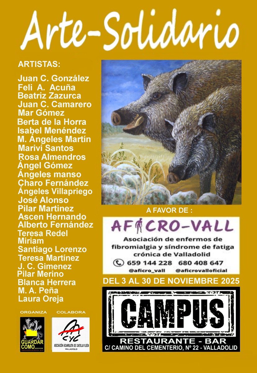 También hay una exposición solidaria, podrás encontrar arte para regalar. 

#Fibromialgia 
#artesolidaria