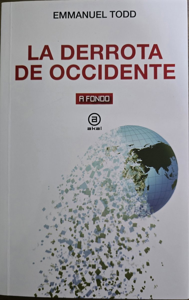 SaladePrensa2's tweet photo. @gauchomalo140 Muy bueno.  Muy relacionado con el tema y esclarecedor,  Emanuel Todd, quien en 1976 predijo el colapso de la URSS, ahora describe el proceso que lleva a la derrota de Occidente.  Muy recomendable. https://t.co/okOssV2jxL