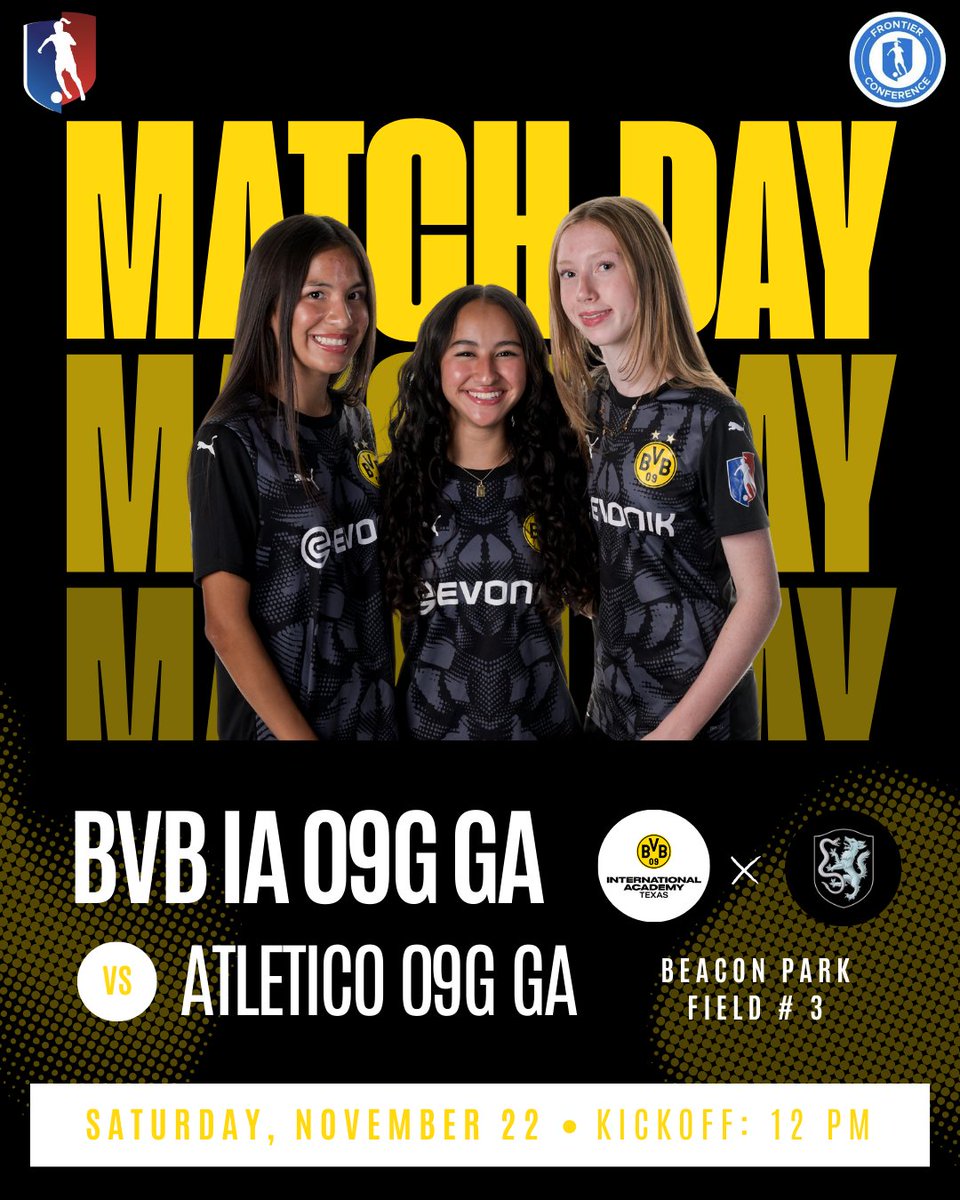 Match Day! Let’s go BVB! <a href="/GAcademyLeague/">Girls Academy</a> <a href="/bvbiantx/">BVB International Academy North Texas</a> <a href="/bvbiaa/">BVB IA North Amercia</a> <a href="/PrepSoccer/">Prep Soccer ⚽️</a> <a href="/PrepSoccerTX/">Prep Soccer Texas</a> <a href="/TopDrawerSoccer/">TopDrawerSoccer</a> <a href="/girlssoccernet/">Girls Soccer Network</a> <a href="/ImYouthSoccer/">ECNL/GA/Recruiting/College Soccer</a> #bvb09gga #girlsacademyleague #soccer #soccerrecruit #soccergirls #letsgo