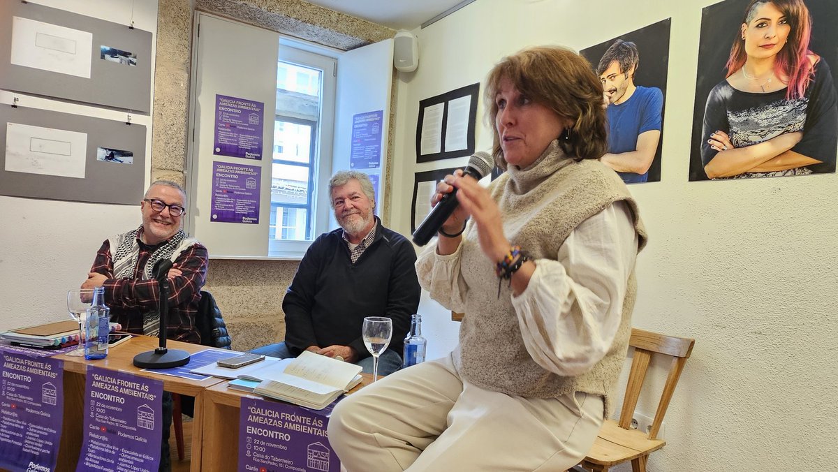 Gracias a todas las plataformas, colectivos ecologistas y vecinales por acompañarnos a <a href="/Podemos_Galicia/">Podemos Galicia</a> y Alianza Verde hoy en Santiago de Compostela hablando de medio ambiente, territorio y política verde.

Es mucho el trabajo que tenemos por delante, juntos.