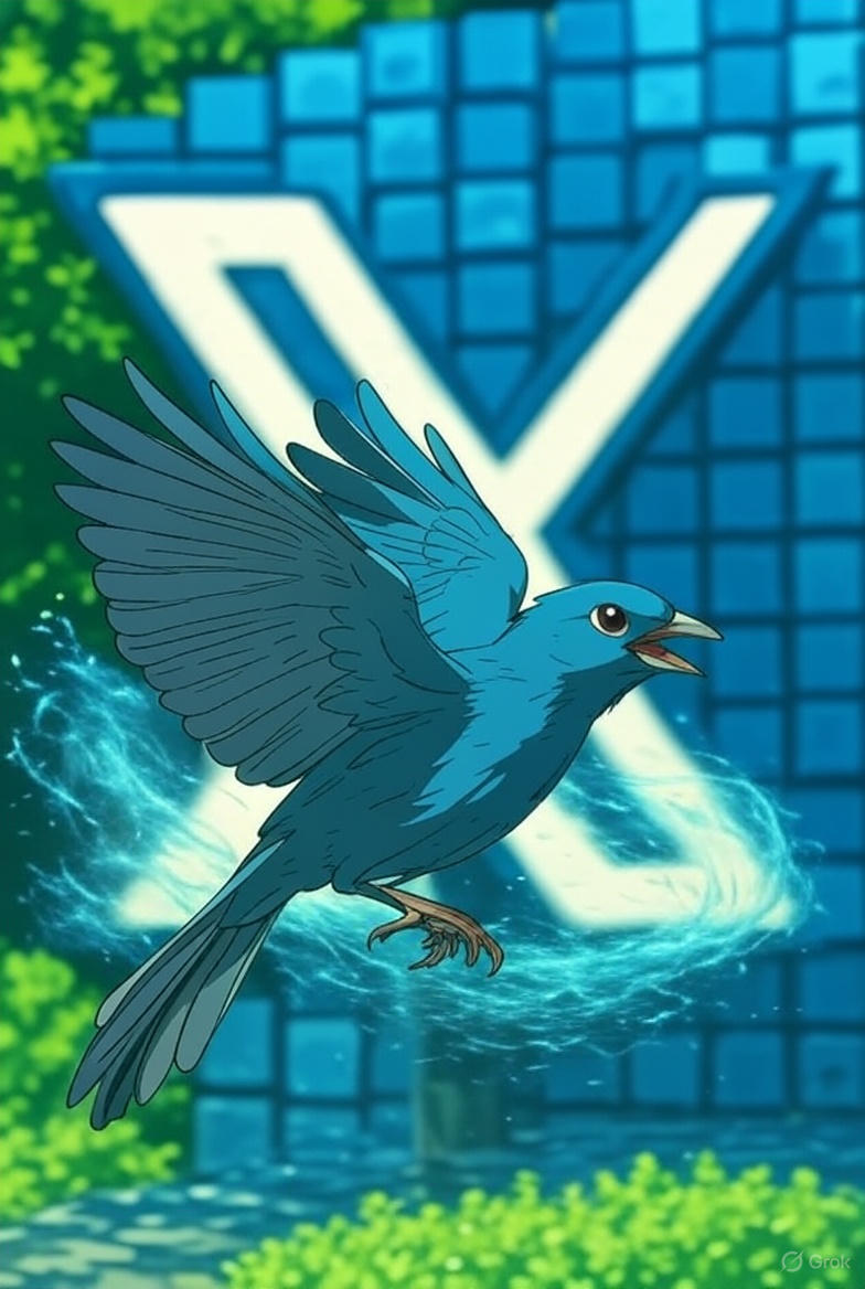 ShadowComic2's tweet image. $Simon is the first bird to be on the moon, the blue bird $Simon has great potential