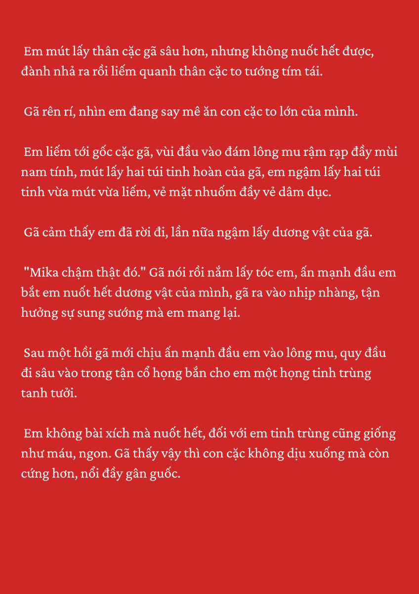andip336678's tweet photo. #FeridMika #Ferid #FeridBathory #Mikaela #OnS #SeraphoftheEnd #OwarinoSeraph #r18
Nay seg chữ.
X nó giới hạn ảnh hihu, còn một khúc nữa nếu muốn thì 20 tim share. https://t.co/SRD3wedftD