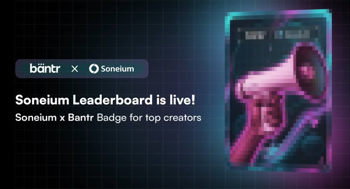 0x_warner's tweet image. The @soneium leaderboard is now live on @Bantr_fun for Season 4.
•Share what you genuinely love about Soneium and climb the board.
•Top 200 get the Soneium x Bantr badge.

bantr.fun/project/soneium
portal.soneium.org/en

Ends 16 Dec. 😎🔥