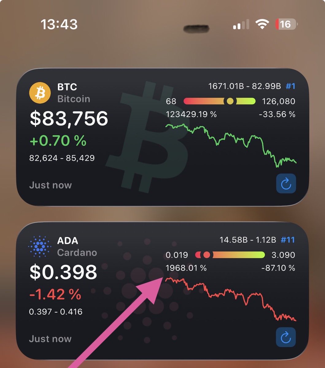 Cardano is still up nearly 2000% 😀