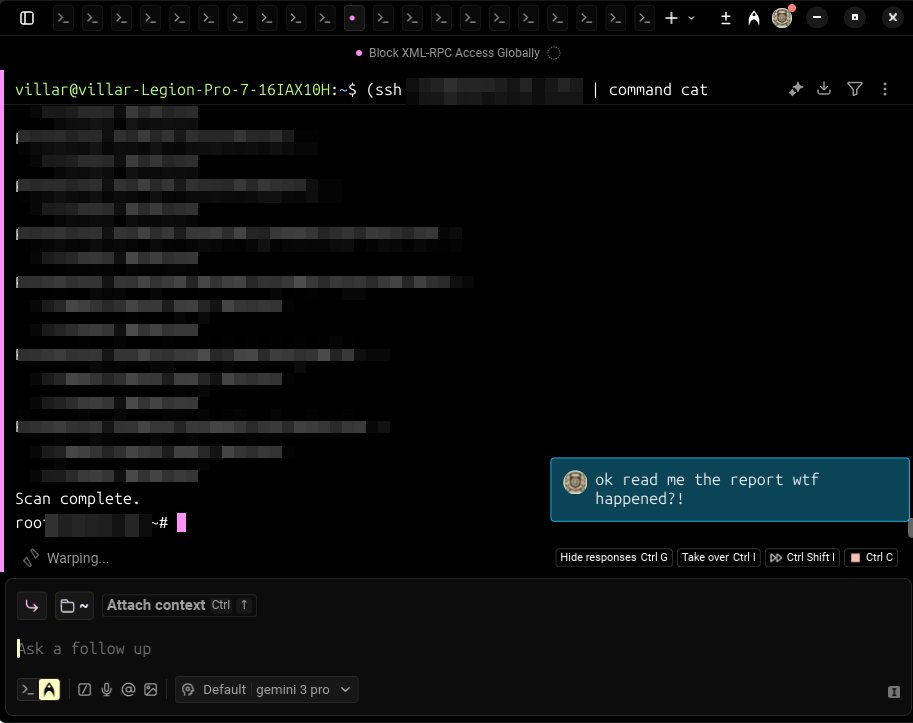AriesTheCoder's tweet image. I&apos;m reminded how good @warpdotdev is in times like this. Quick replay of a rescue event that occurred a few minutes ago.

(sidenote: @warpdotdev - loving the new experience that you guys have rolled out in the latest releases. Got to put it into play this evening.)

So my guys…
