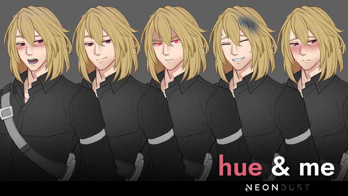 Hue and Me 🩶🩷🤍 by Neondust tweet media