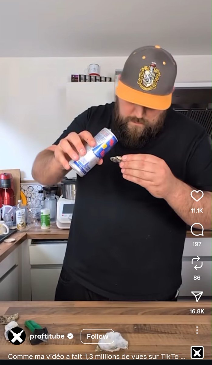ProjectImpero's tweet image. French chefs on IG are saying oysters with Red Bull taste incredible. We have never been more back.
