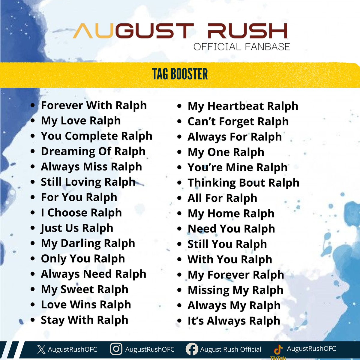 AugustRushTREND's tweet image. First tag booster, engage AuRas!    

Goal: one thousand replies  

TAO PO RALPH
Ralph De Leon | #RalphDeLeon