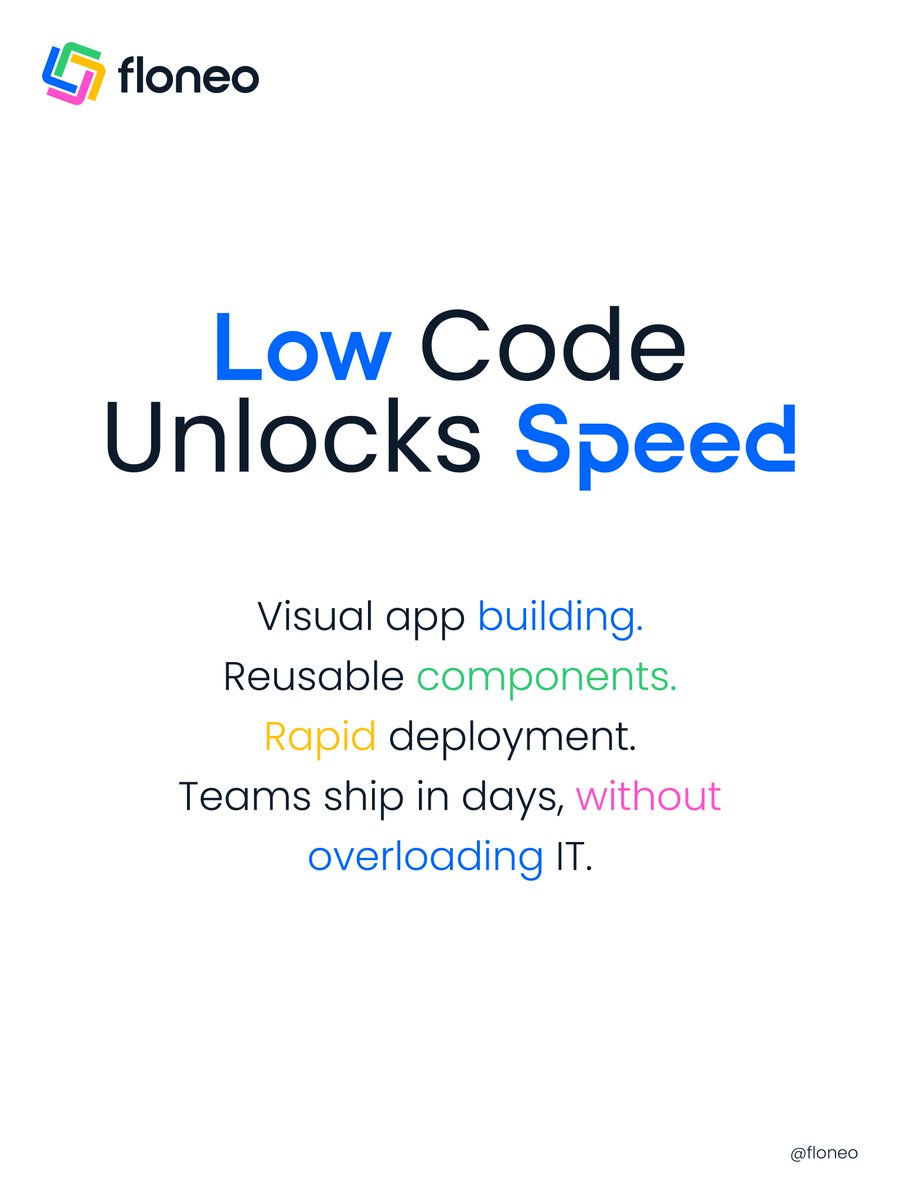 Floneotech's tweet image. The Next Era of Ops: Visual + Intelligent Automation.

LCNC + AI turns slow workflows into real-time systems.   Build→ adapt→ scale ops without bottlenecks. 

Try the Next Era of Ops at floneo

#lowCode  #automation #ai #digitaltransformation #nocode #processautomation