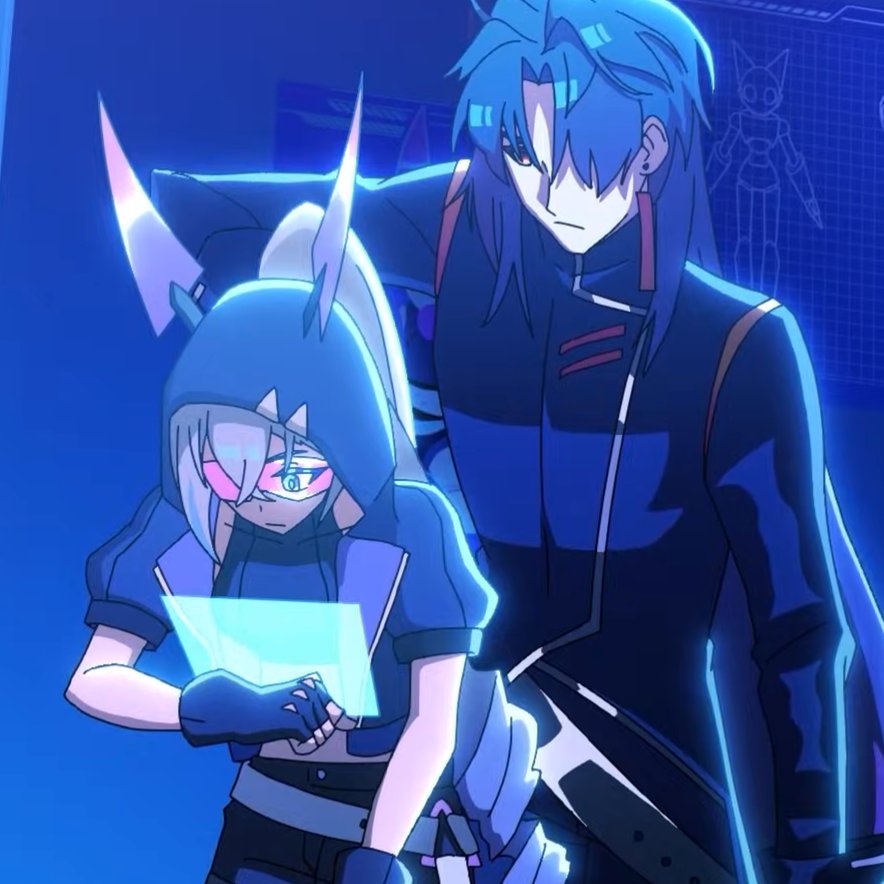 cinzivn's tweet image. blade picking silver wolf up like a cat I love this duo