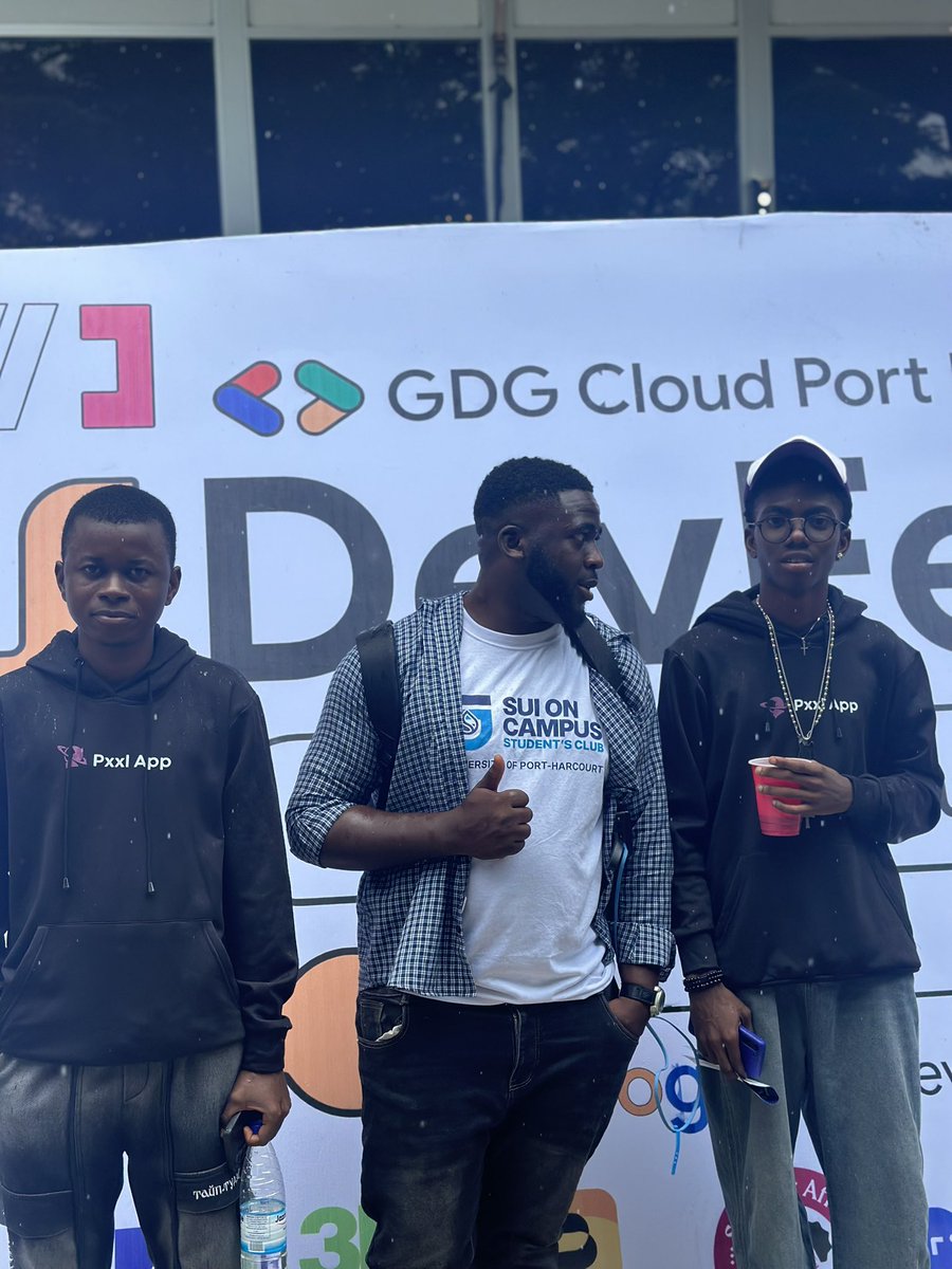 Big_simonnn's tweet image. It’s a really big pleasure connecting this amazing Sui builders at the on ongoing DevFest port harcourt @honour_can_code founder @pxxl_space and my most Robotic engineer @EmmyCodes775 founder @tracui_ from our amazing @socscuniport community 

Looking to connect with more devs…